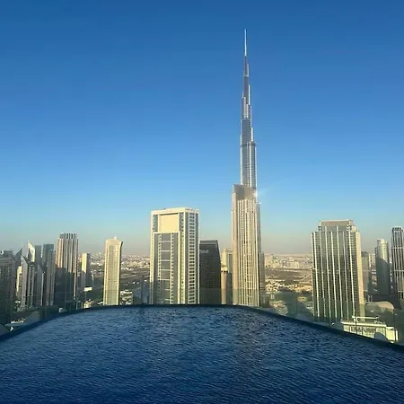 Paramount Tower -Rooftop Infinty/Burj Khalifa View Dubai Exterior photo